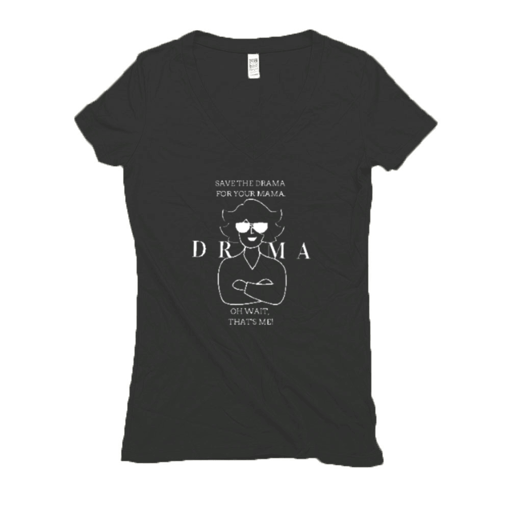 Drama Mama - V Neck (Dark)
