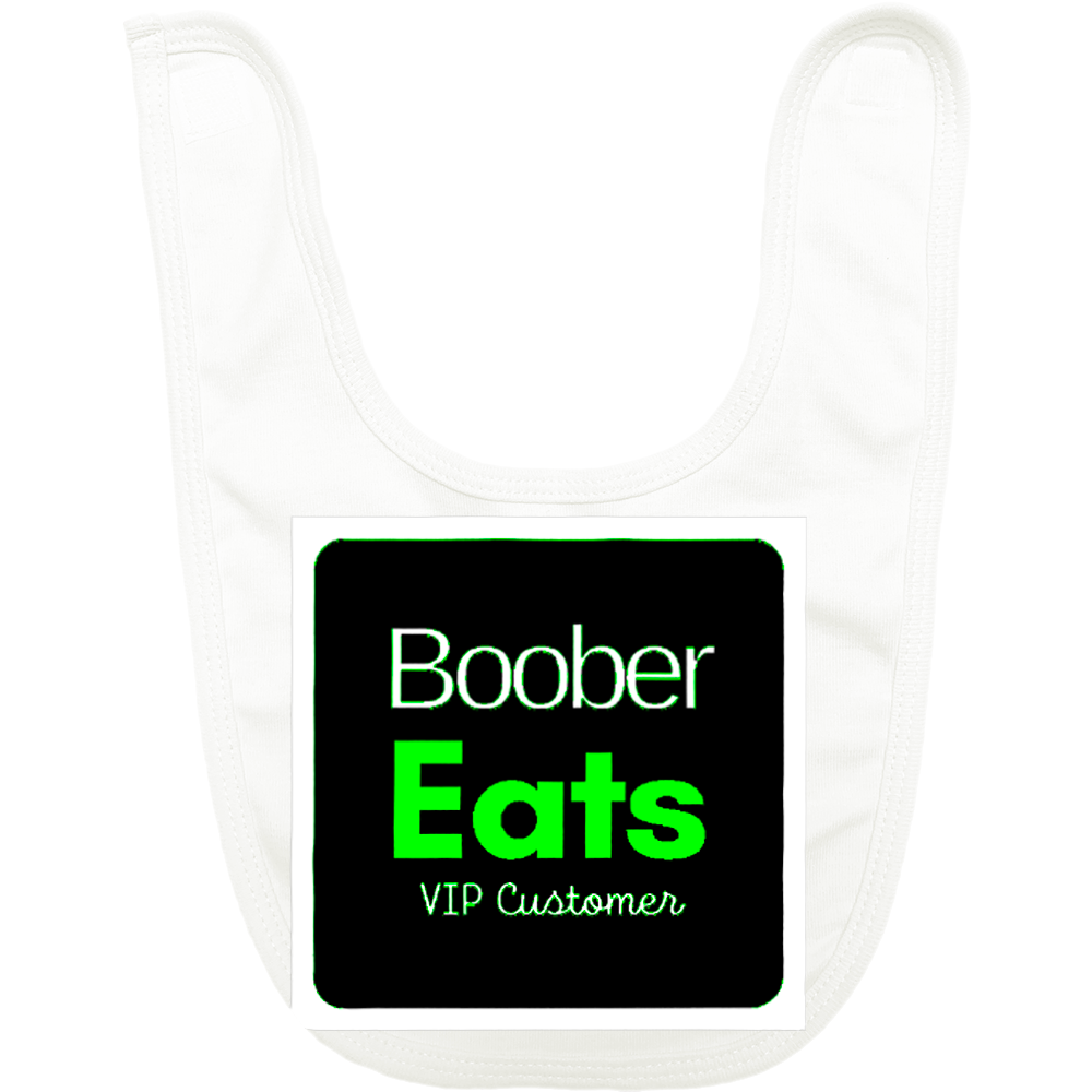 Boober Eats VIP Customer Bib - White