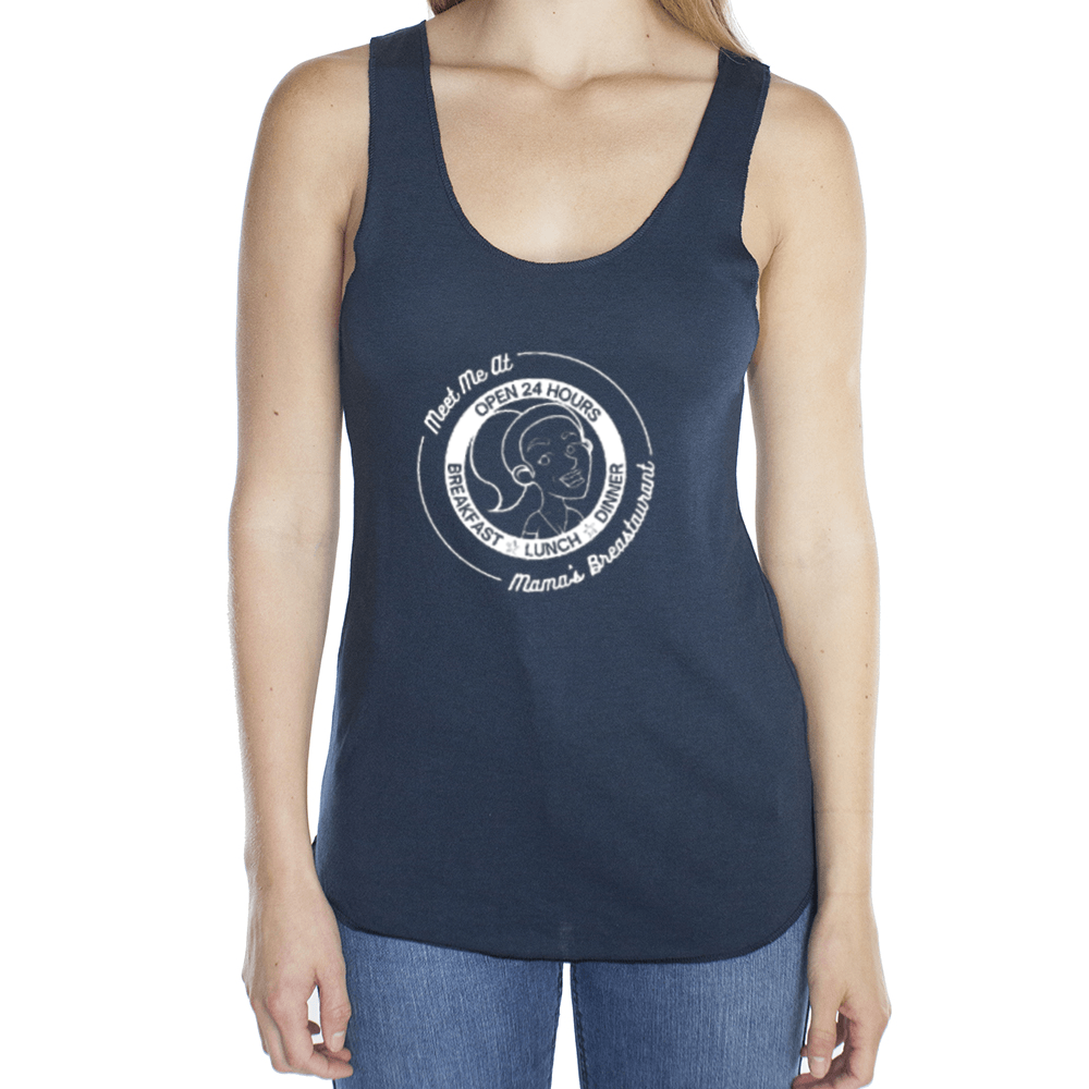 Mama's Breastaurant White Logo Tank