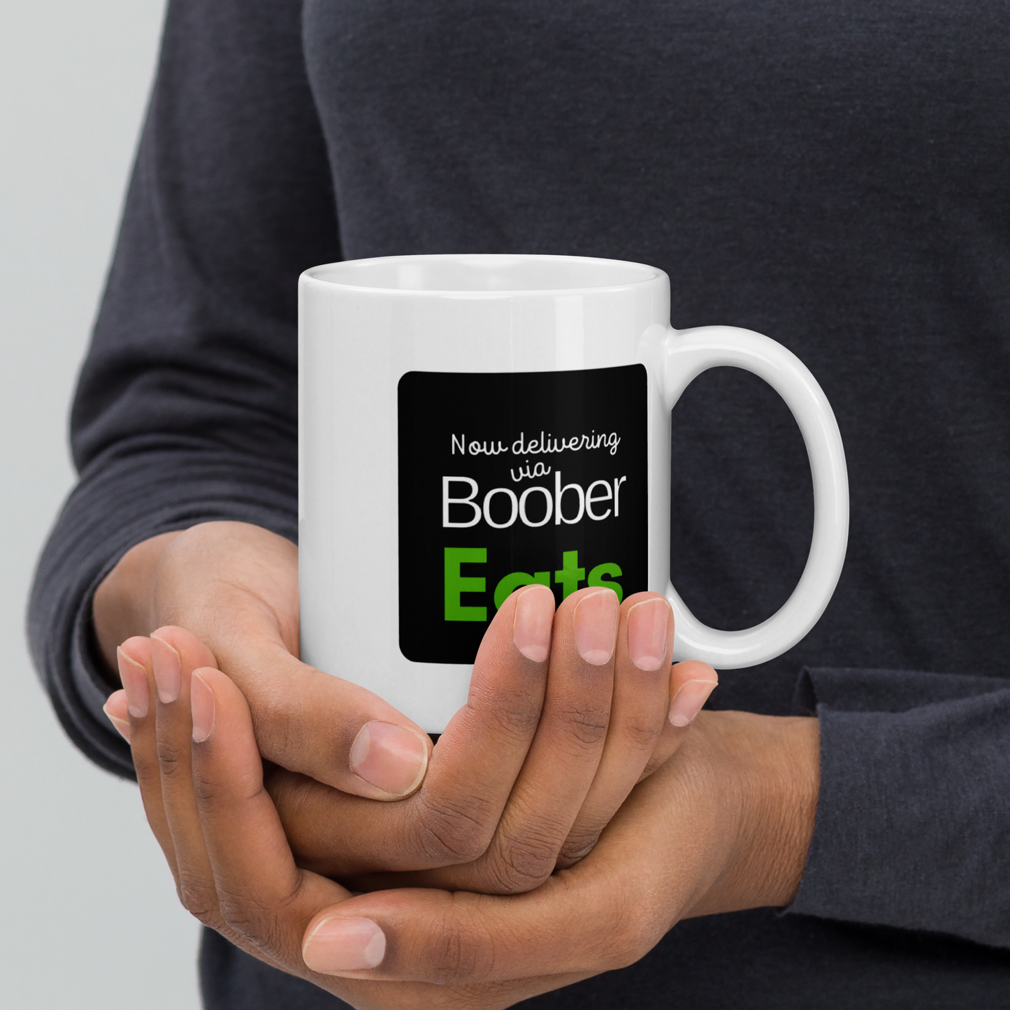 Now Delivering Boober Eats Mug