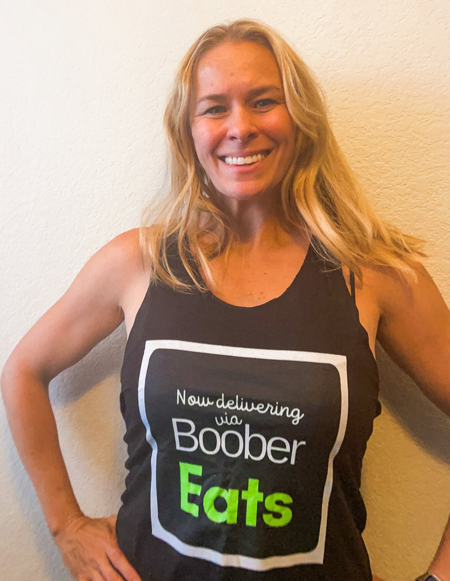 Now Delivering Boober Eats Tank - Black