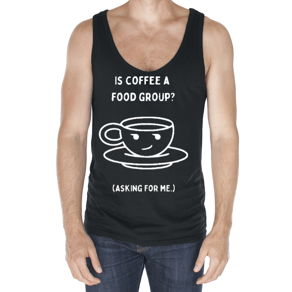 Is Coffee a Food Group Organic Unisex Tank (Dark)