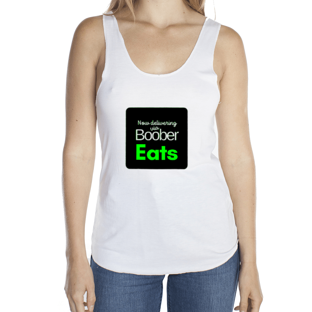 Now Delivering Boober Eats Tank - White