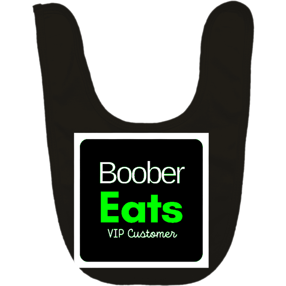 Boober Eats VIP Customer Bib - Black