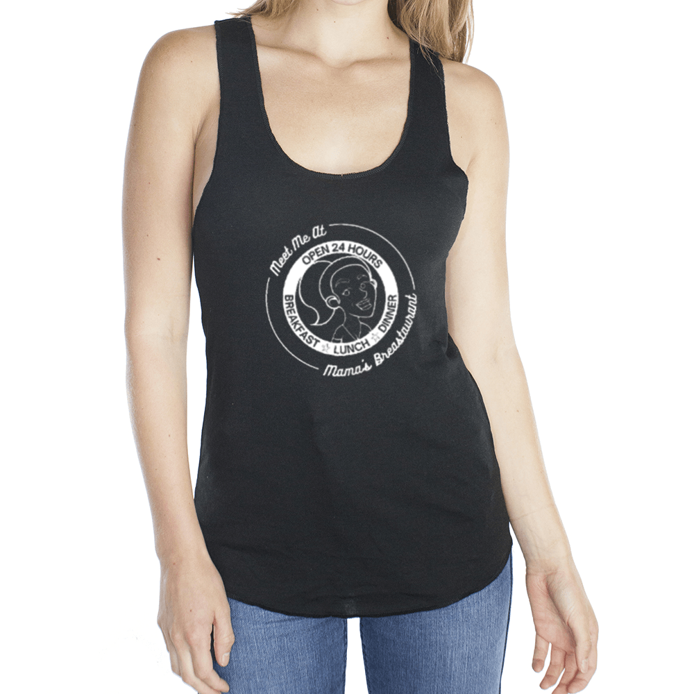 Mama's Breastaurant White Logo Tank