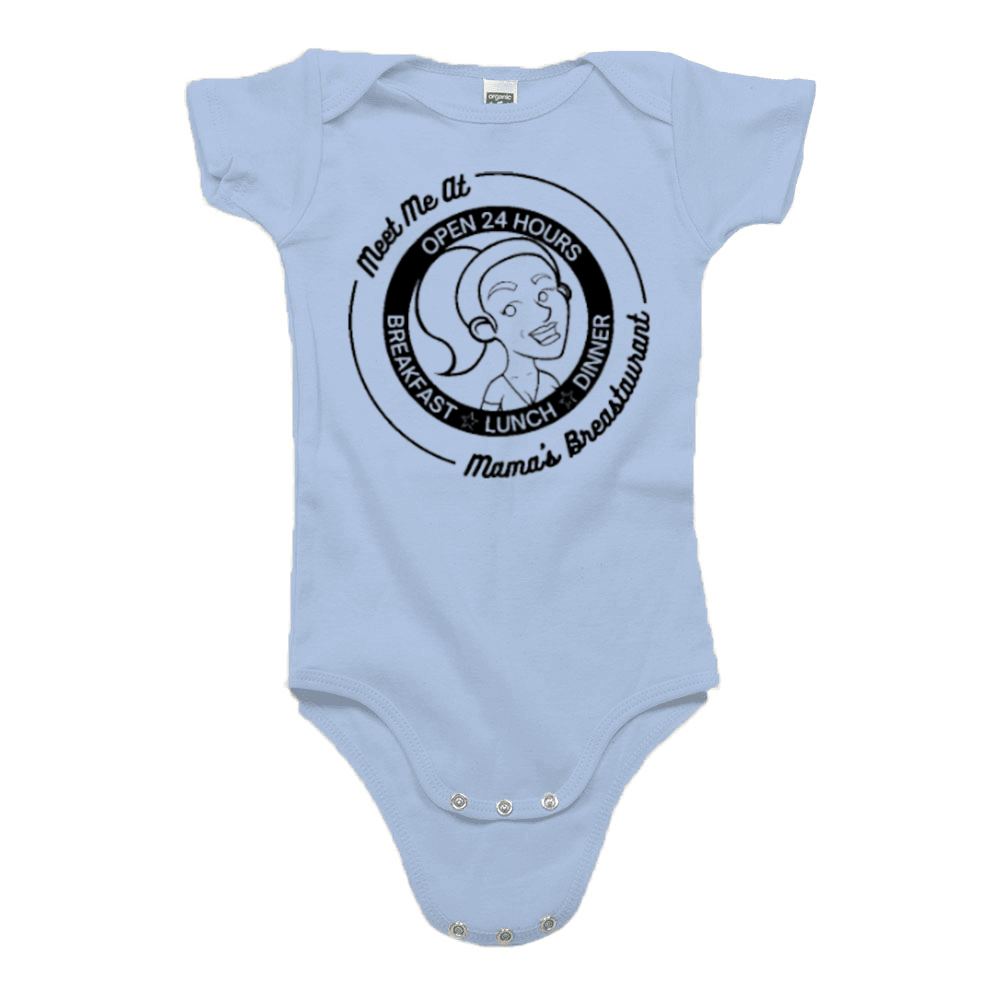 Mama's Breastaurant Black Logo Onesie