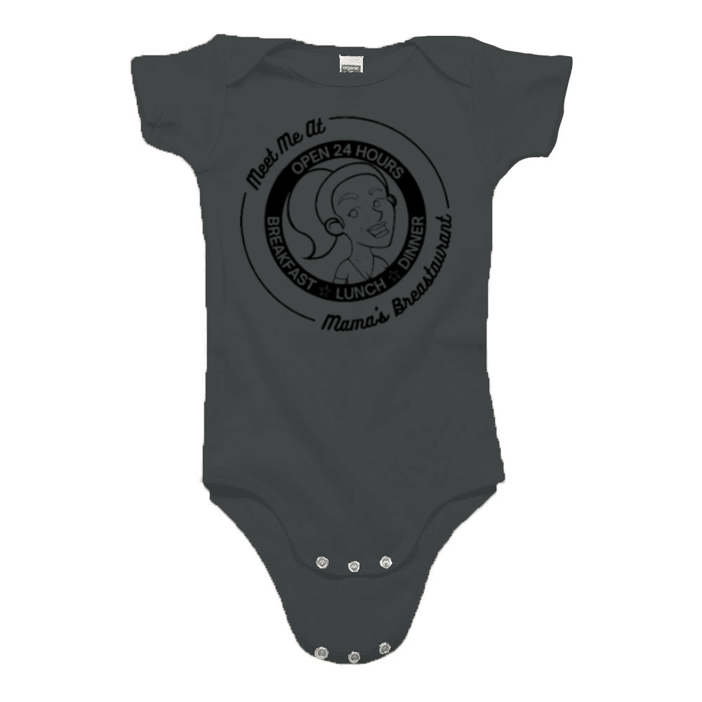 Mama's Breastaurant Black Logo Onesie