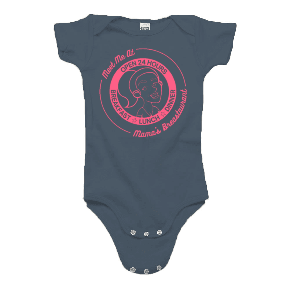 Mama's Breastaurant Pink Logo Onesie