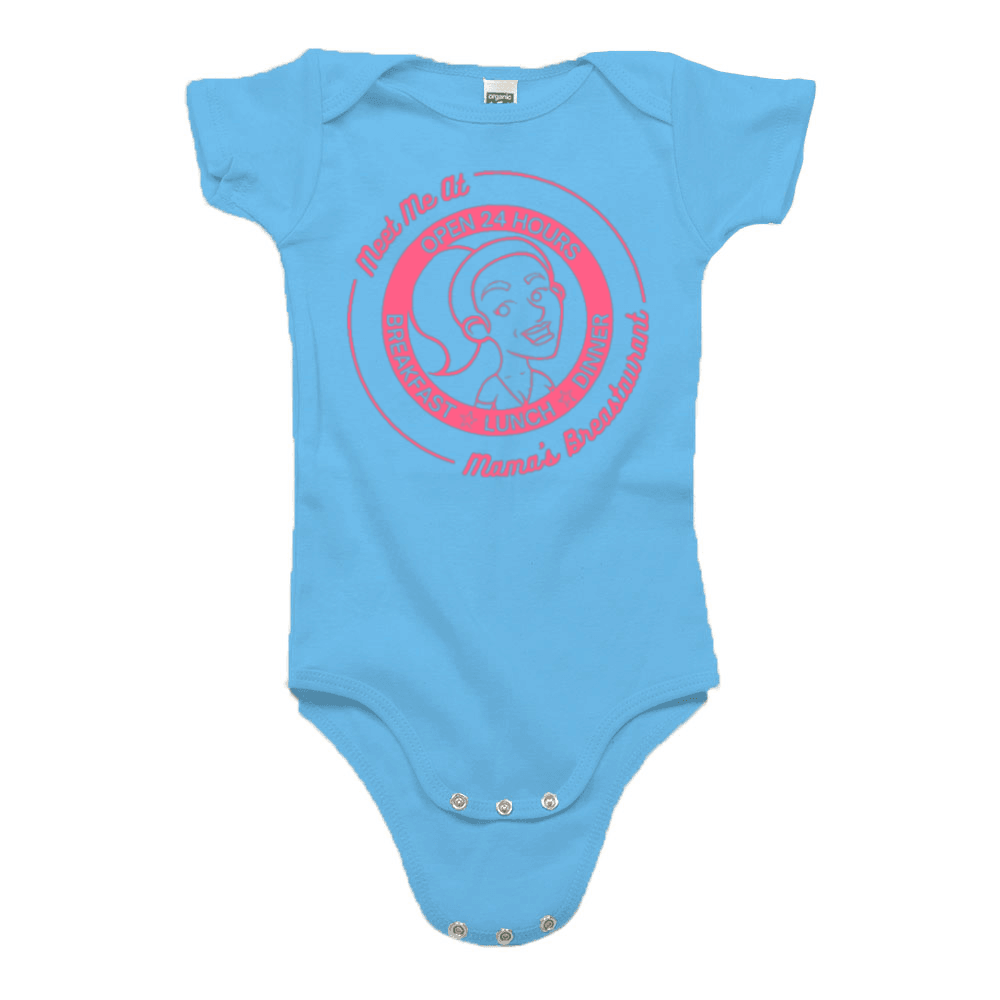 Mama's Breastaurant Pink Logo Onesie