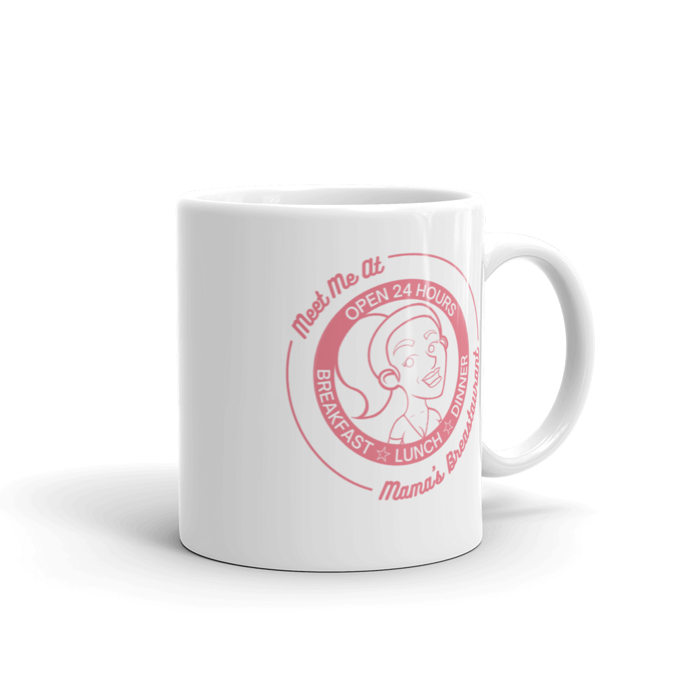Mama's Breastaurant Pink Logo Mug